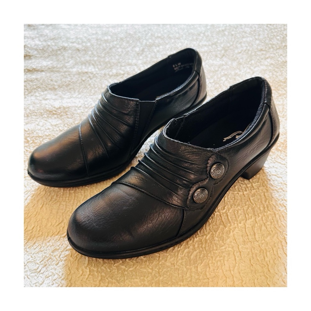 Easy Street Edison Ankle Bootie Low Chunky Heel Black Size 6.5 NEW in box - Picture 3 of 14